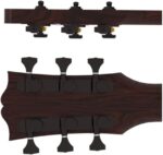 6GLO Grip-Lock Locking Guitar Tuning Machines 3+3 Black - Image 2