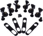 6GLO Grip-Lock Locking Guitar Tuning Machines 3+3 Black - Image 4