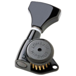 6GLO Grip-Lock Locking Guitar Tuning Machines 3+3 Black