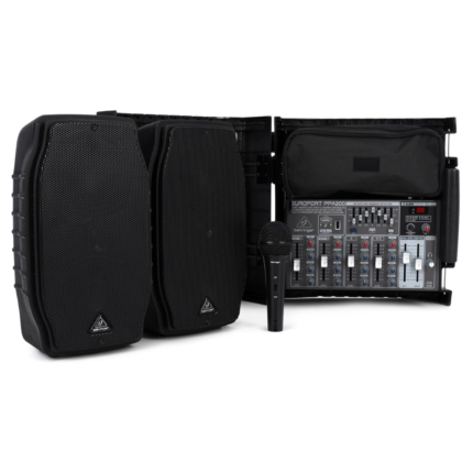 EUROPORT PPA200 Ultra-Compact 200 Watt 5 Channel Powered Mixer